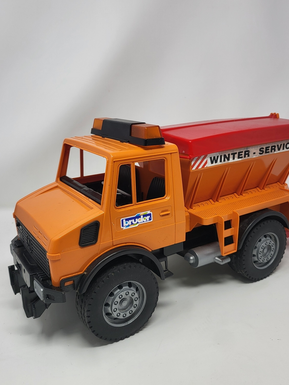 Bruder Orange & Red Winter Service Dump Truck Toy